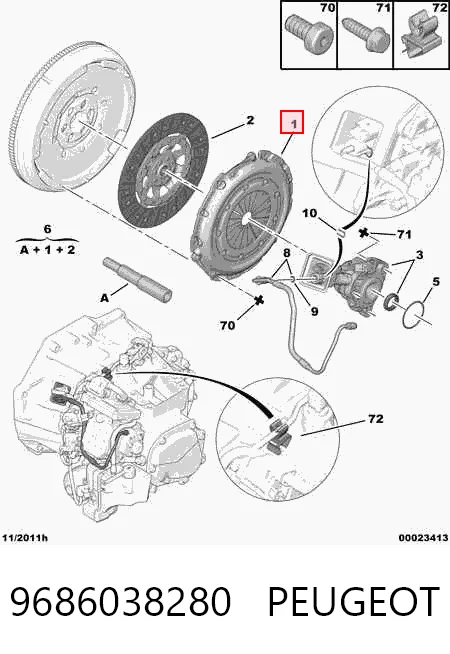  Plato de presión de embrague Citroen Xsara 