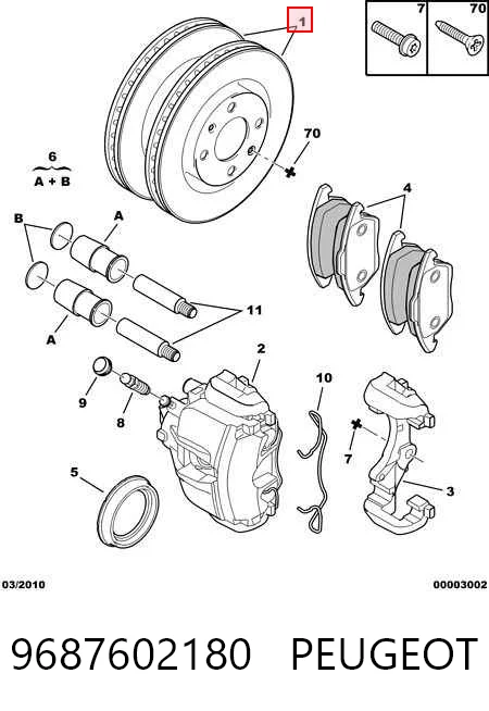 9687602180 Peugeot/Citroen Discos