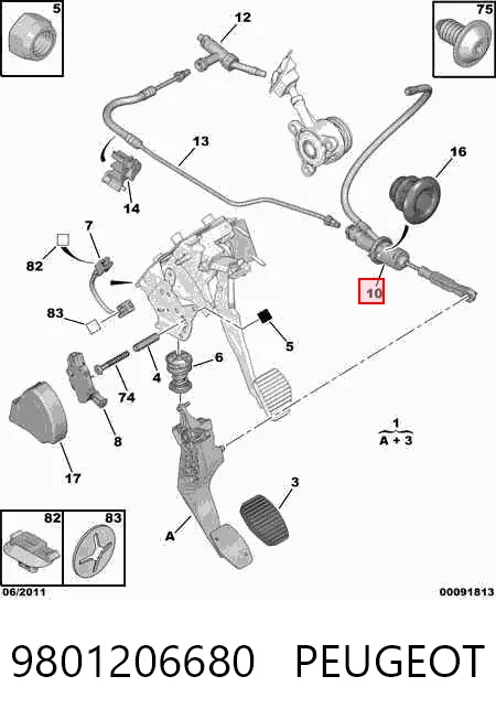 9801206680 Peugeot/Citroen