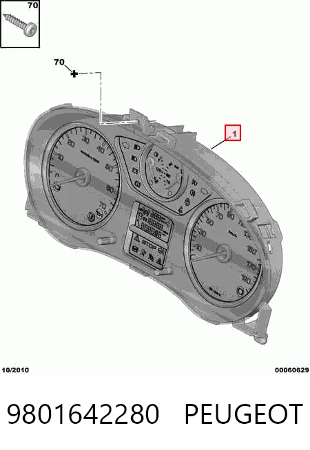 9801642280 Fiat/Alfa/Lancia Tablero de instrumentos