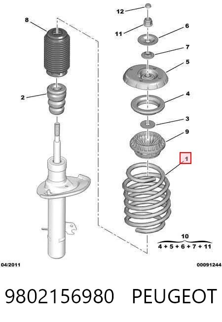 Muelles delantero Citroen C4  desde 38,26 €