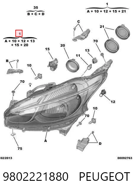 9802221880 Peugeot/Citroen