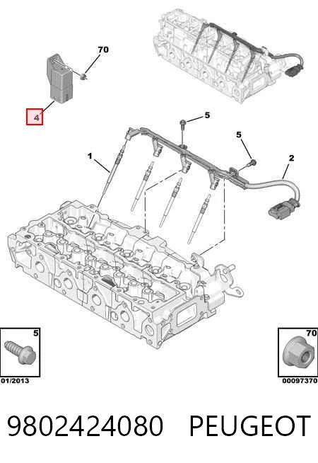 Relé de los calentadores para Citroen Jumpy 