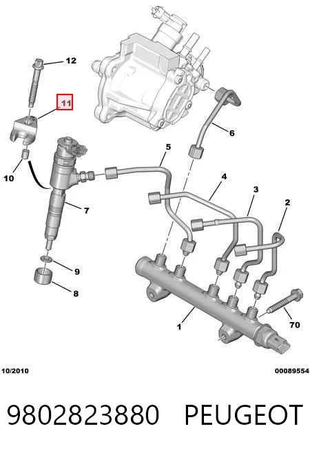 Soporte del inyector Claas 1613181280