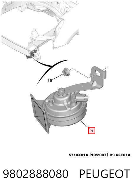 Claxon Volkswagen Caddy III familiar (2KB, 2KJ, 2CB, 2CJ) (2004 - 2015) precio, desde 16,15 EUR