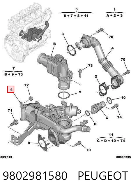 9802981580 Peugeot/Citroen