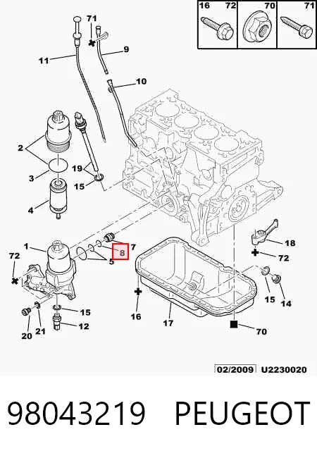 Junta del cárter del motor Opel Frontera  desde 0,45 €