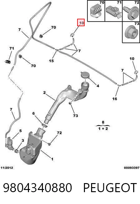 9804340880 Peugeot/Citroen