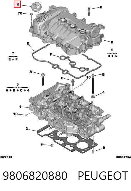 Tapa de la válvula General Motors 9811067580 precio, desde 135,14 EUR