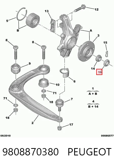 9808870380 Peugeot/Citroen
