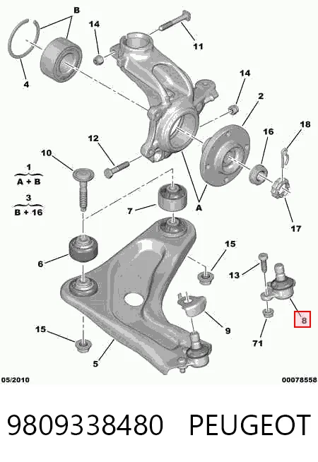 9809338480 Peugeot/Citroen