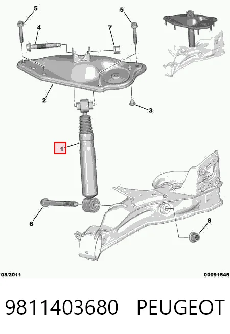9811403680 Peugeot/Citroen