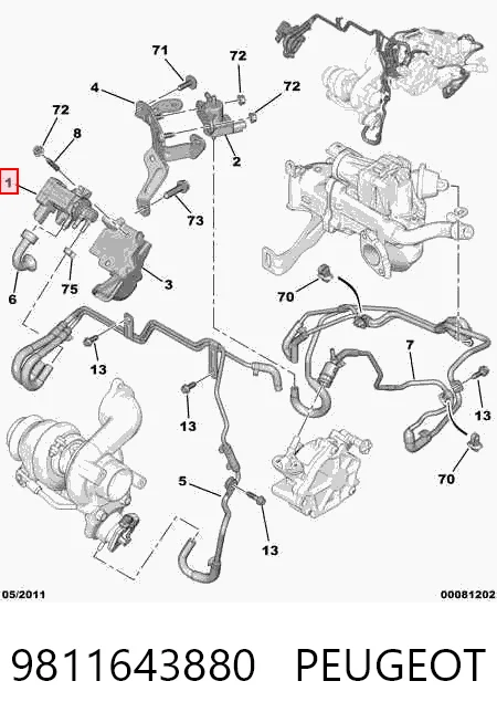 9811643880 Peugeot/Citroen