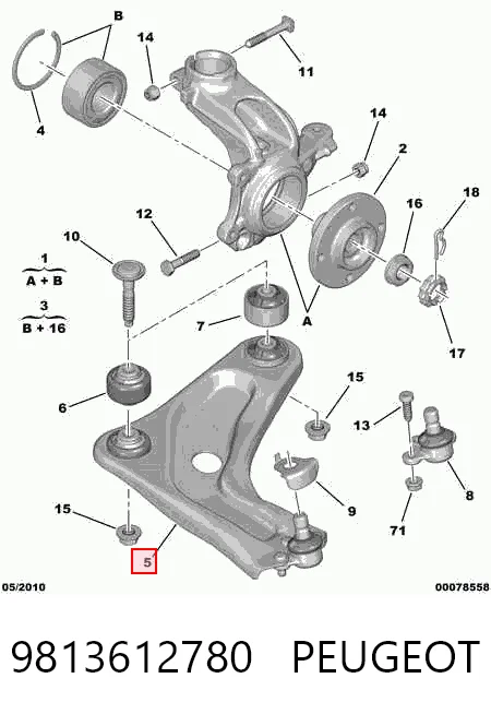 9813612780 Peugeot/Citroen