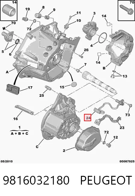 9816032180 Peugeot/Citroen