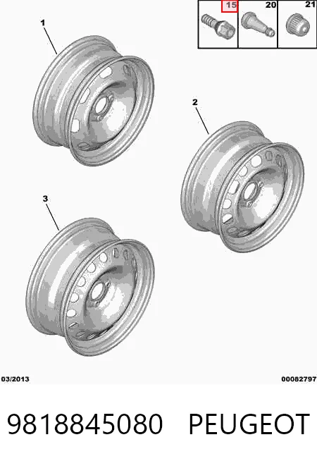 Tornillos para ruedas Citroen Jumpy II desde 3,33 €
