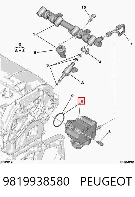 9819938580 Peugeot/Citroen Bomba de inyección