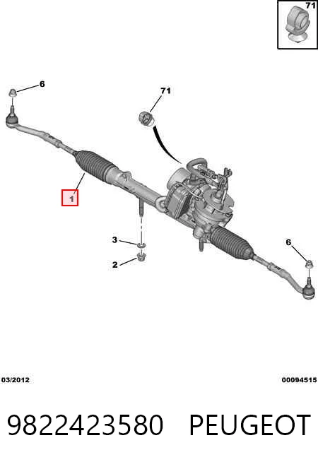 Comprar Cremallera de dirección Citroen C-Elysee  