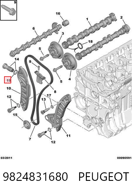 9824831680 Peugeot/Citroen