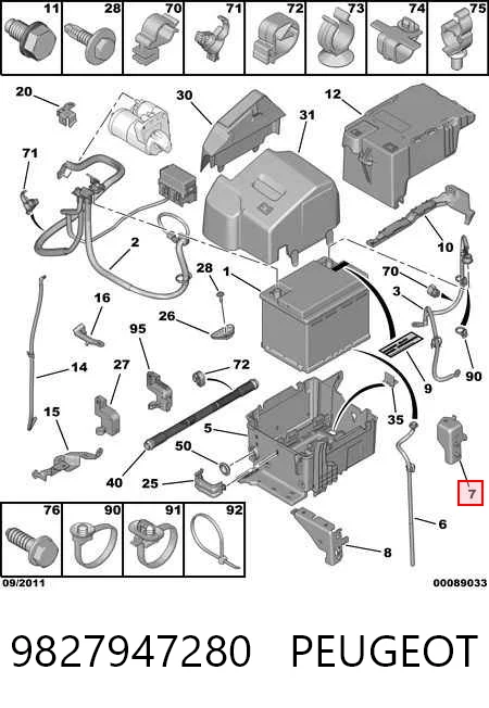 9827947280 Peugeot/Citroen