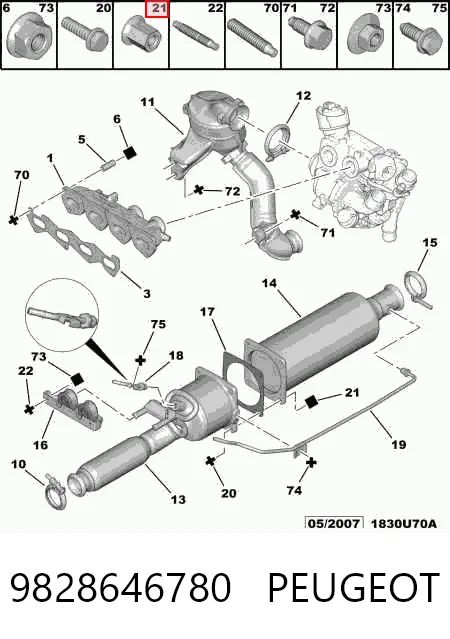 9828646780 Peugeot/Citroen