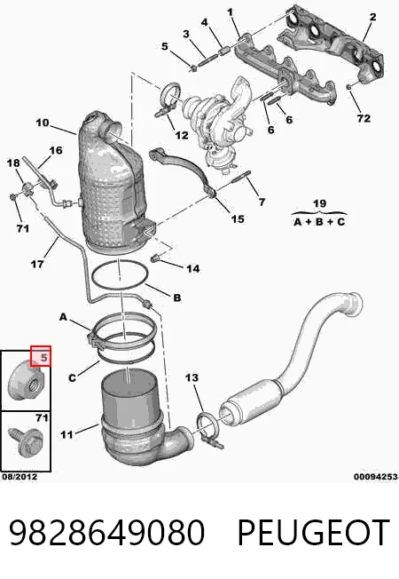 9828649080 Peugeot/Citroen