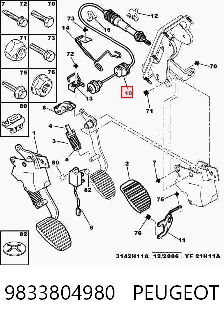 9833804980 Peugeot/Citroen