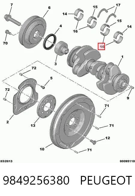 9849256380 Peugeot/Citroen