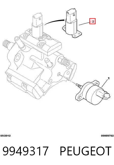 Válvula reguladora de presión del sistema common rail VRP003 Magneti Marelli