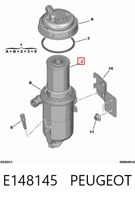 Filtro de gasoil para Opel Combo  ()