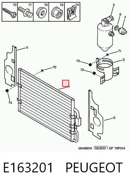 Comprar Condensador de aire acondicionado Citroen Jumpy I U6U a bajo precio