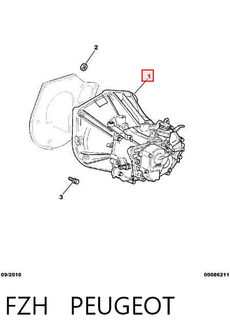 FZH Peugeot/Citroen Transimisión manual