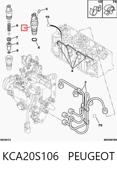 R6736001 Lizarte Inyector de combustible