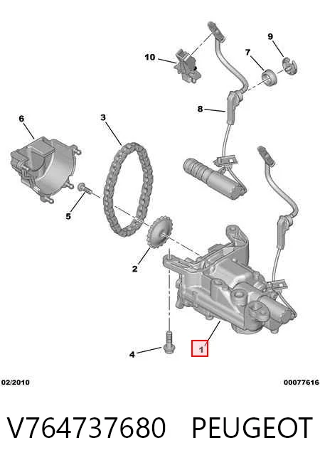 V764737680 Peugeot/Citroen Bomba de aceite