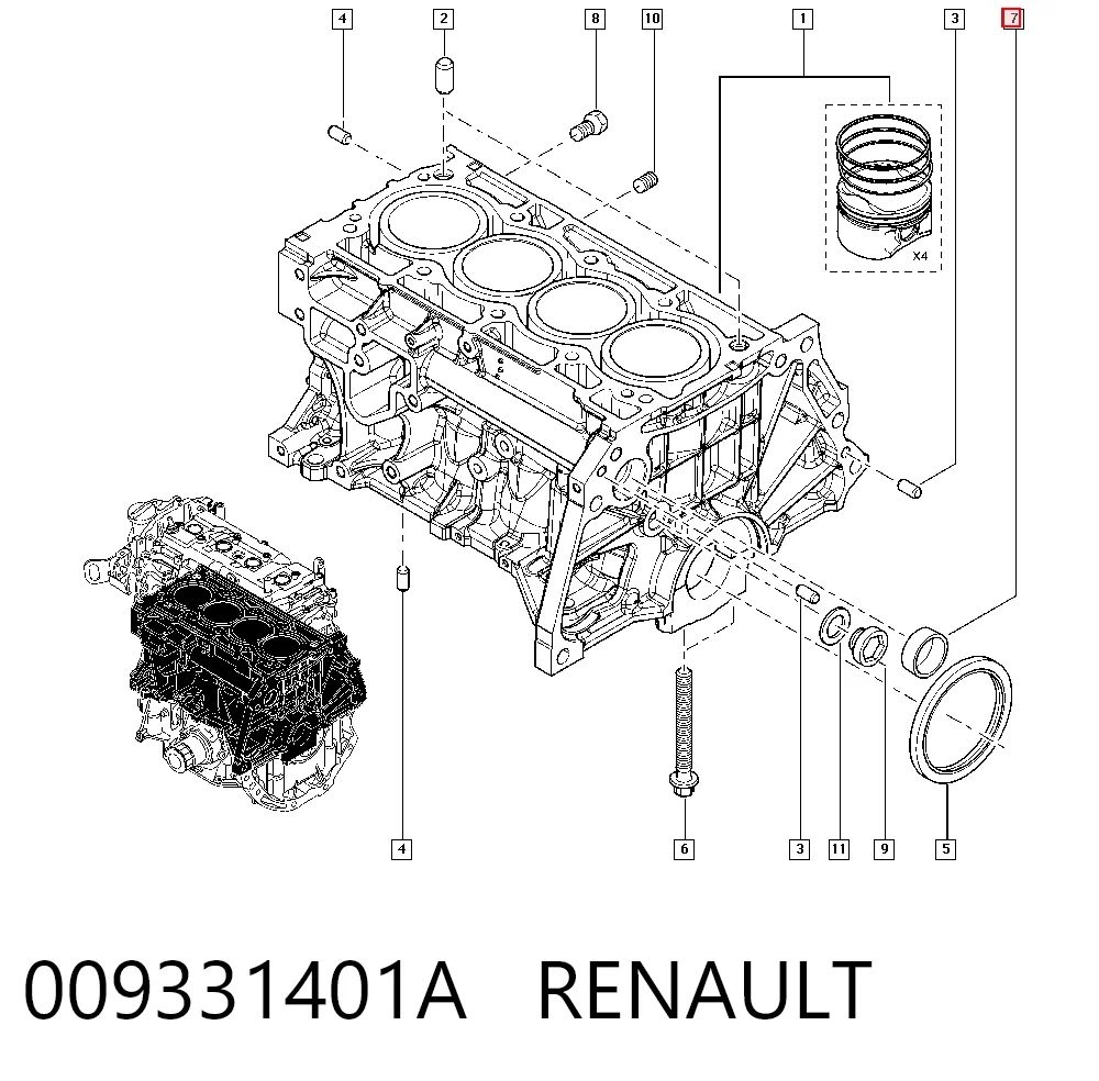 Tapa culata para Nissan X-Trail T31