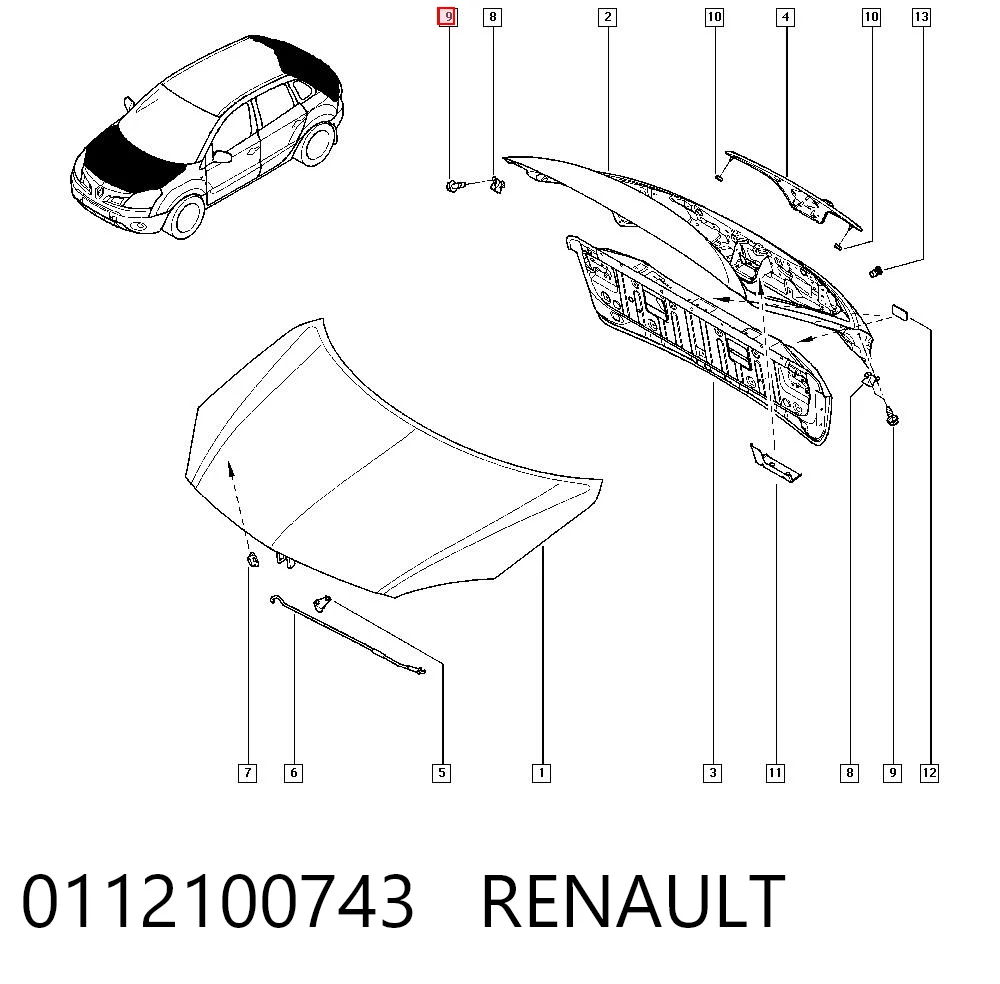0112100743 Renault (RVI)