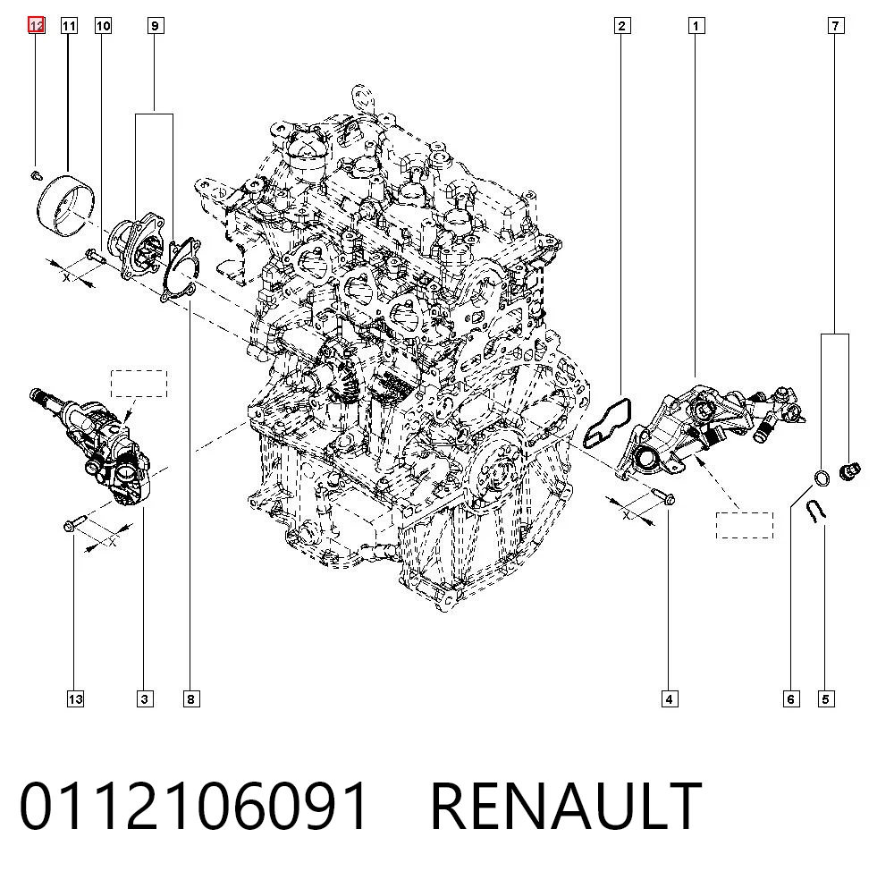 0112106091 Renault (RVI)