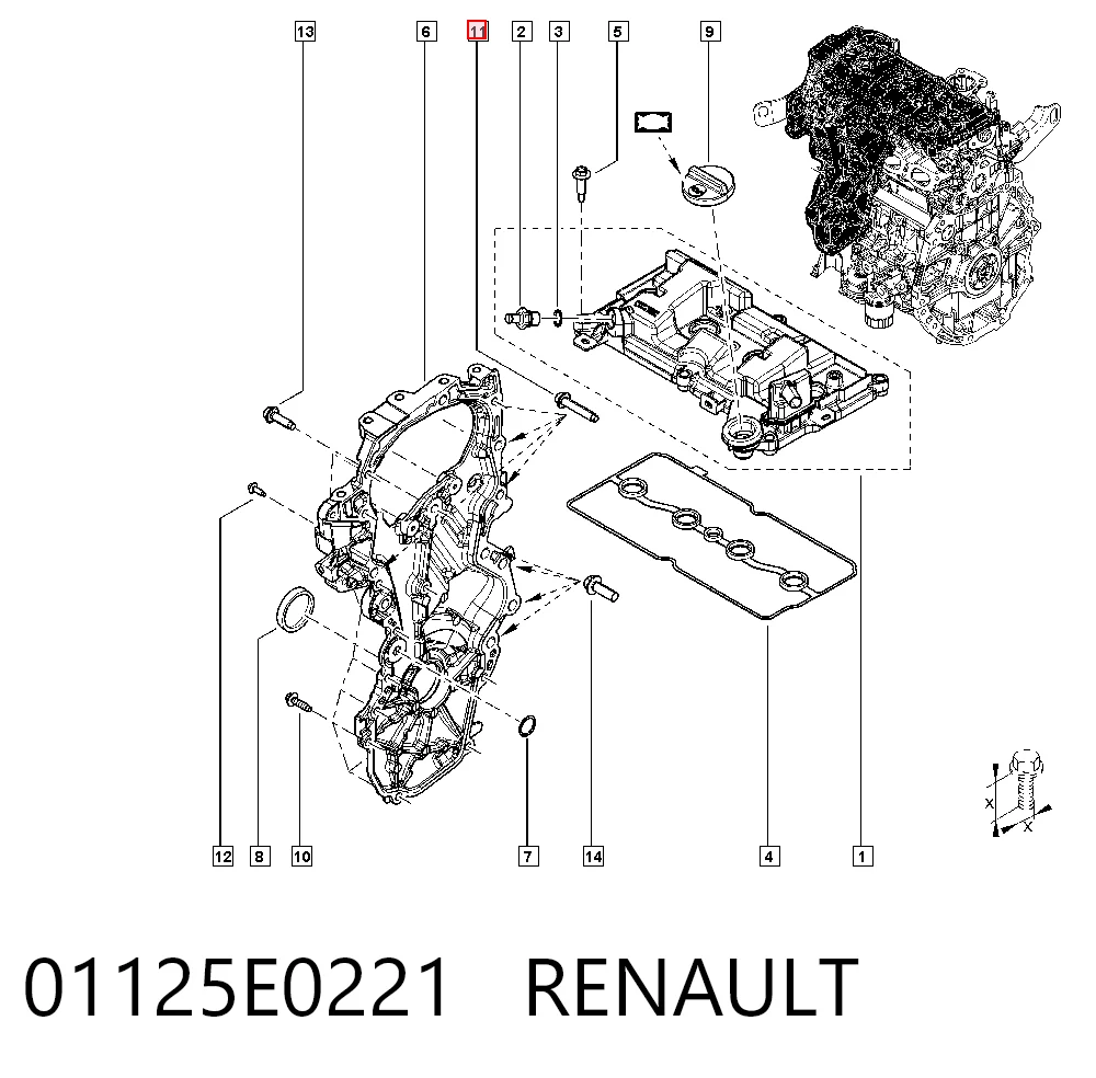 01125E0221 Renault (RVI)