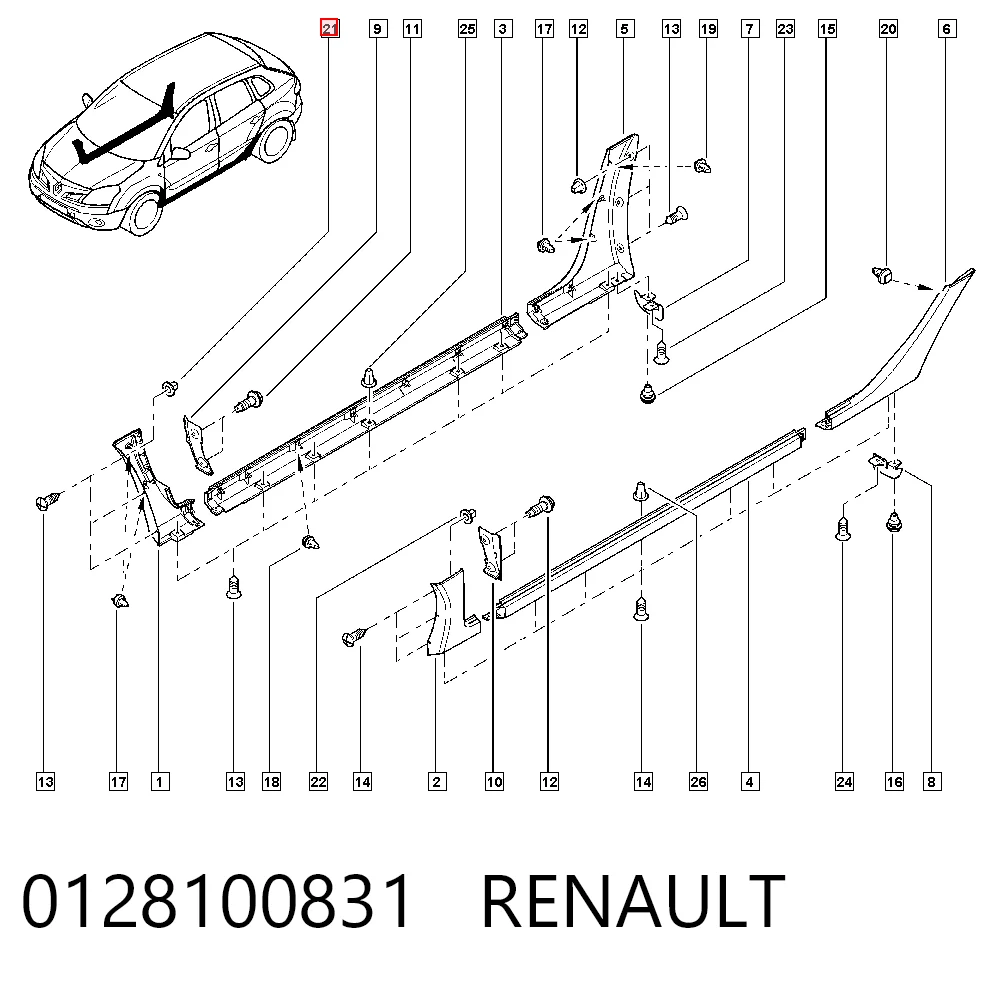 0128100831 Renault (RVI)
