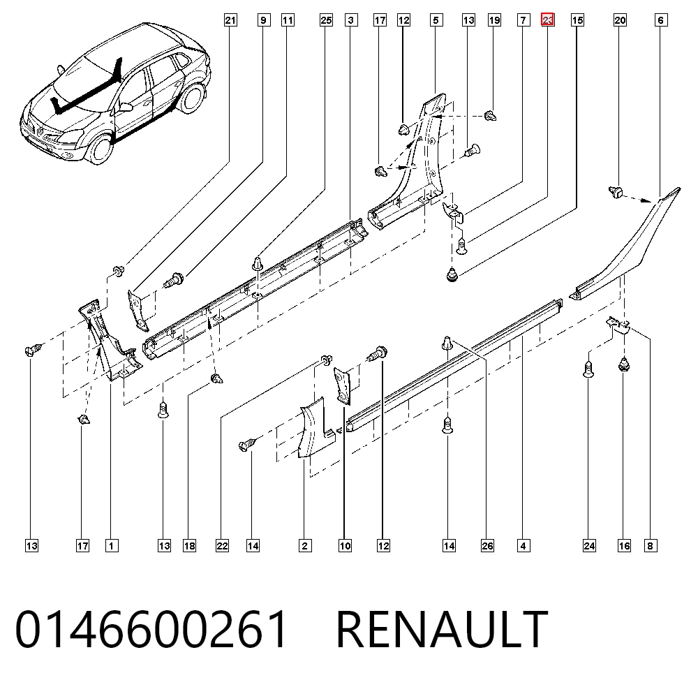 0146600261 Renault (RVI)