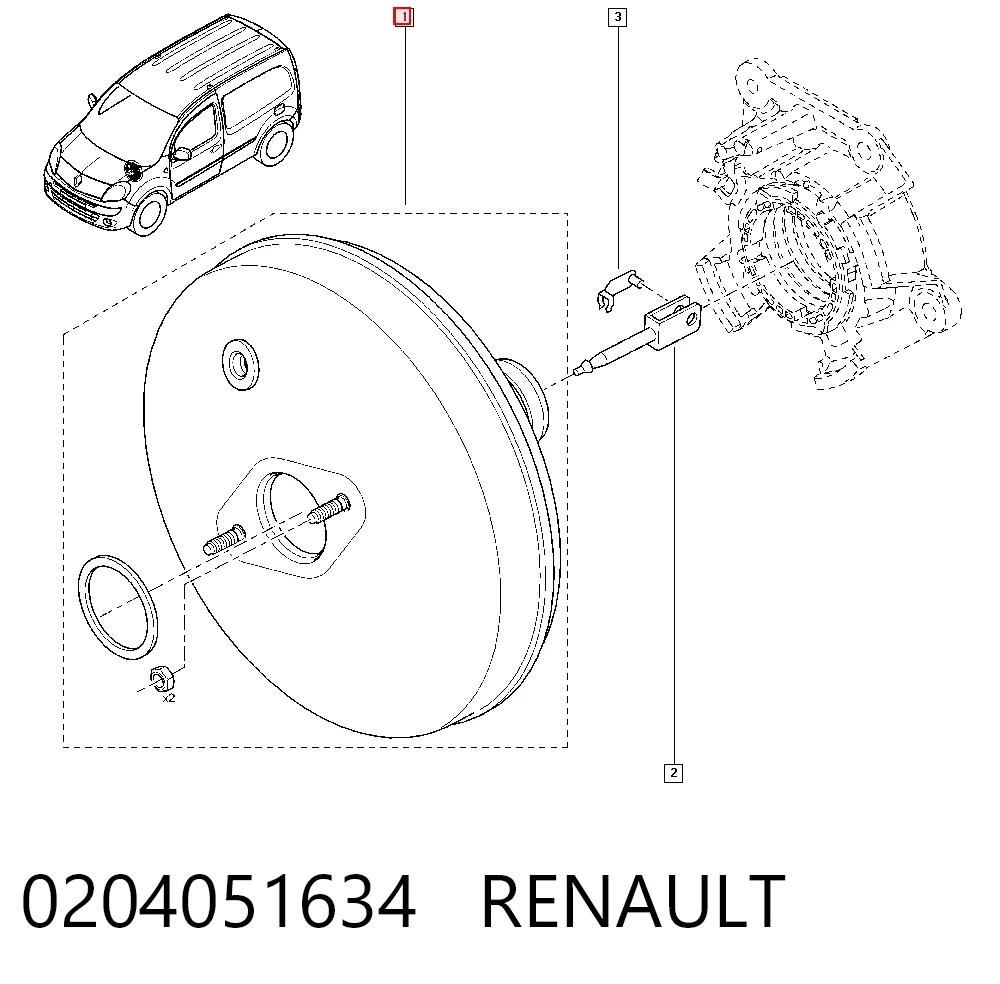 Comprar Servofreno Renault Kangoo II FW0 a bajo precio