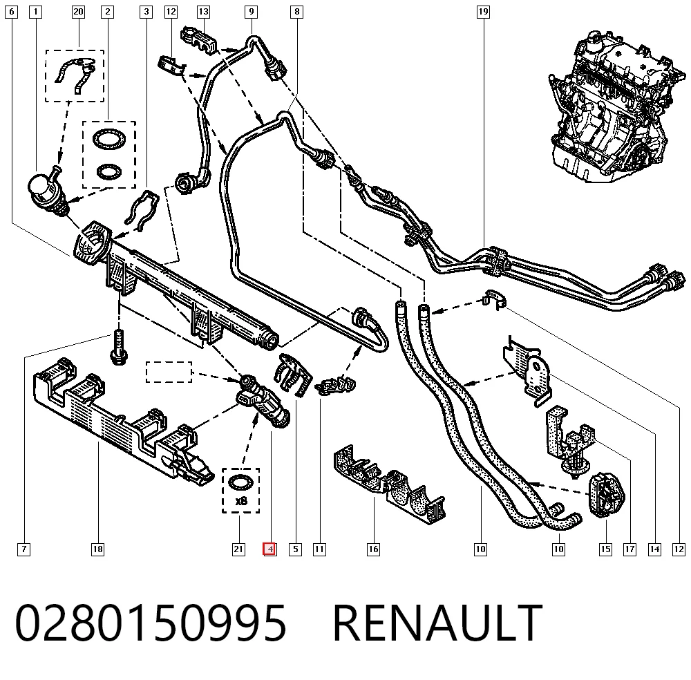 Comprar Inyector Renault Clio I BC57, 5357