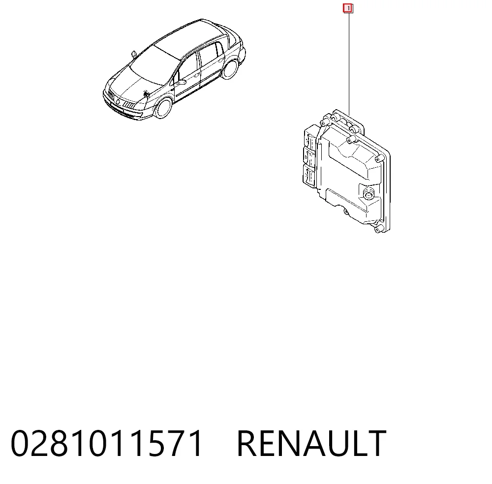 Centralina Del Motor para Renault Laguna II BG0, BG1