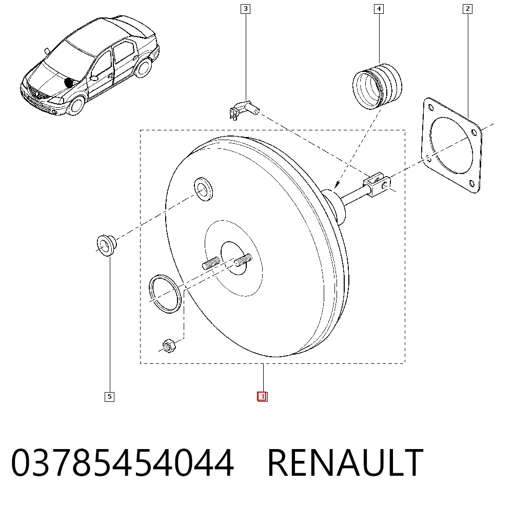 Servofreno para Dacia Duster  HS
