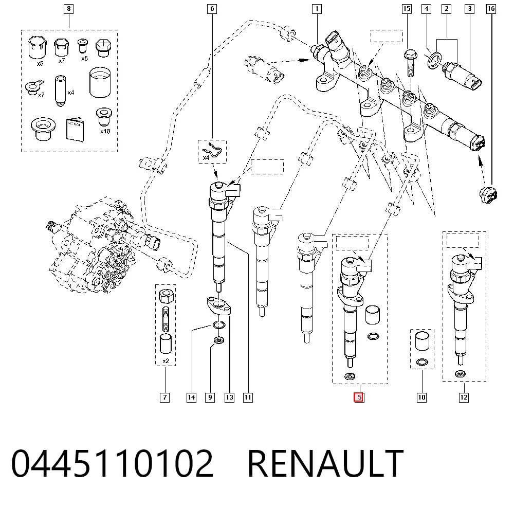 Comprar 8200112289 VAG Inyector