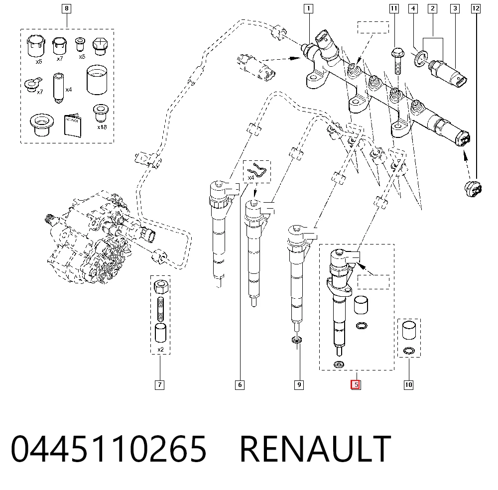 986435170 Bosch Inyector de combustible