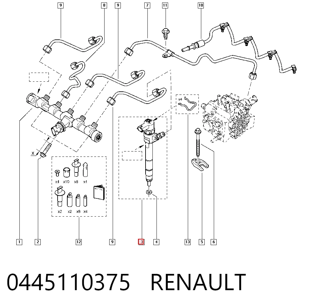95518865 General Motors Inyector de combustible