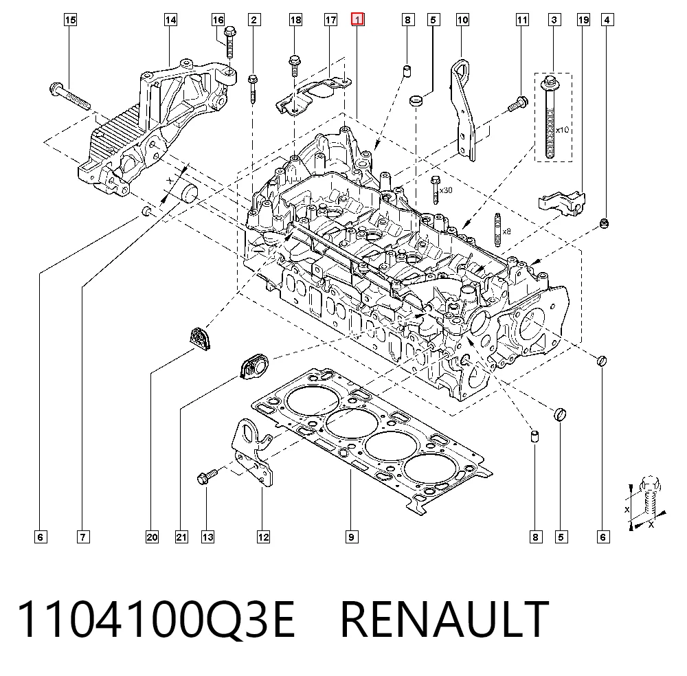 1104100Q3E Renault (RVI)