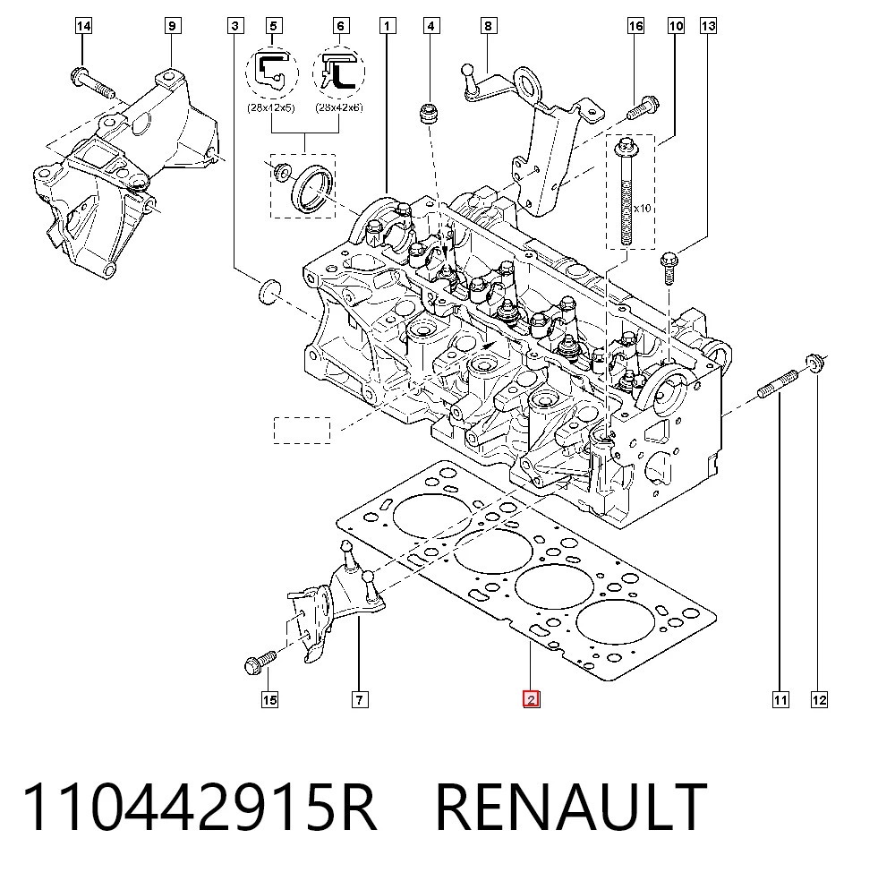 Juntas de culata Nissan Micra hatchback (K14) (2016 - 2026) precio, desde 27,32 EUR