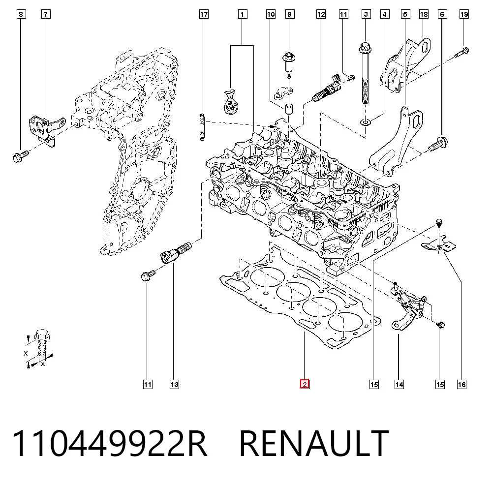 Empaquetadura de culata para Nissan Versa II N17